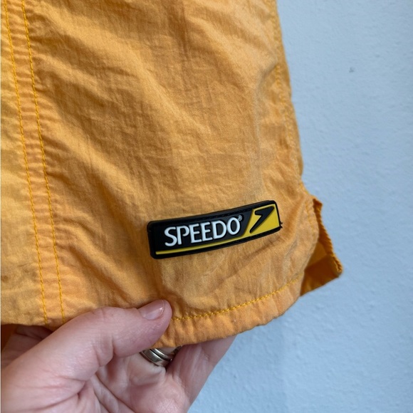 Speedo Men's Bright Yellow/Orange Swim Trunks - Picture 2 of 6